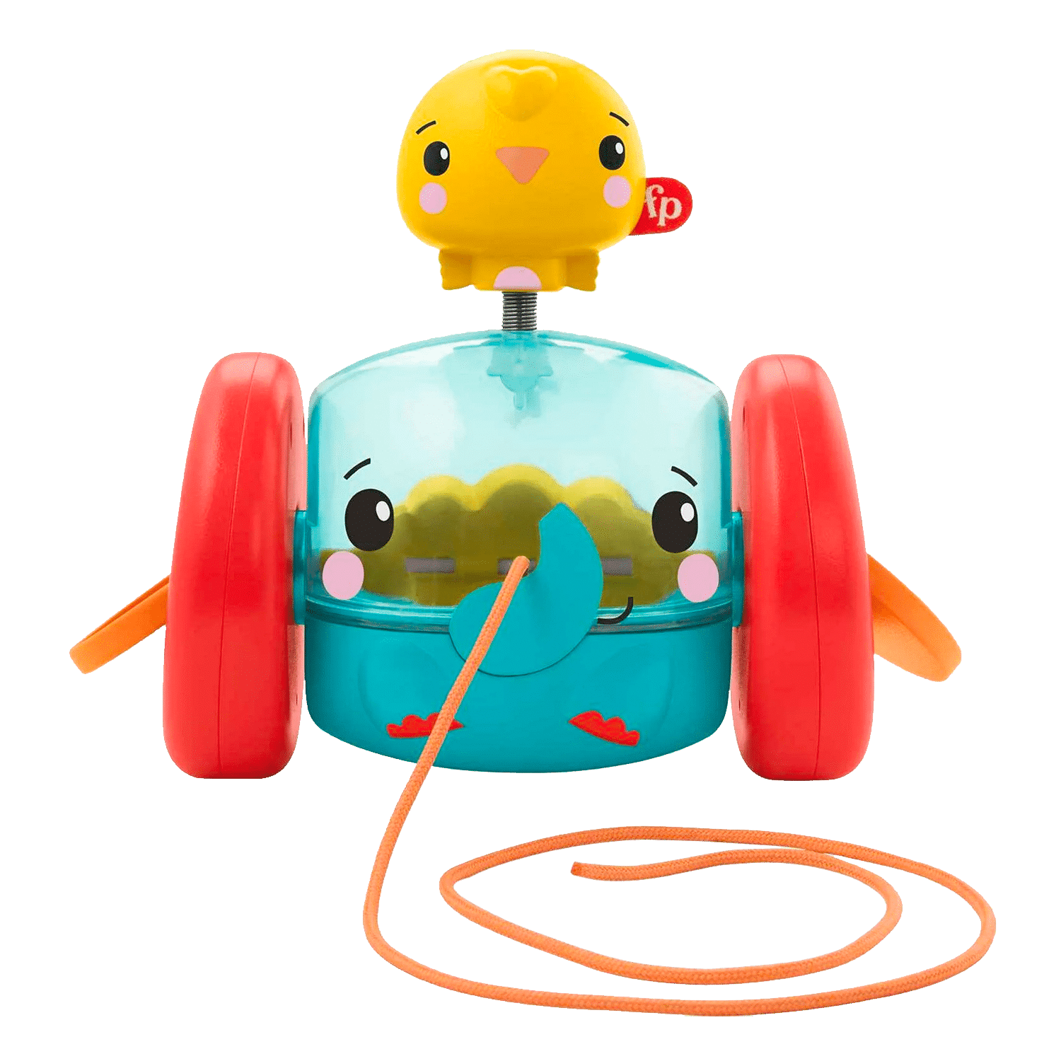 Fisher-Price Pull-Along Elephant Rattle Toy for Infants and Toddlers Ages 12+ Months