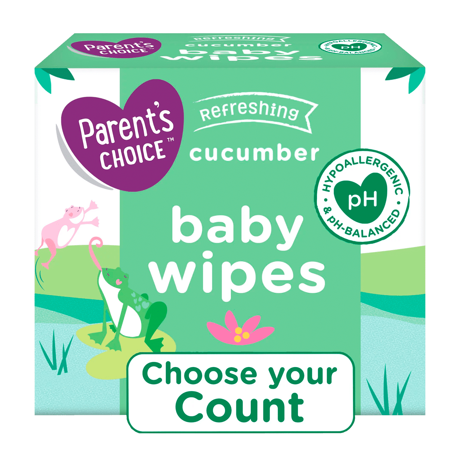 Parent's Choice Cucumber Scent Baby Wipes (Choose Your Count)